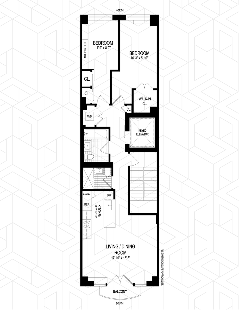 Floorplan for 265 West 122nd Street, B