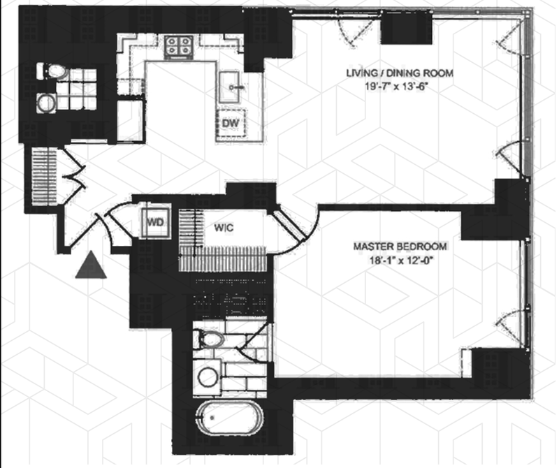 Floorplan for 247 West 46th Street, 2206