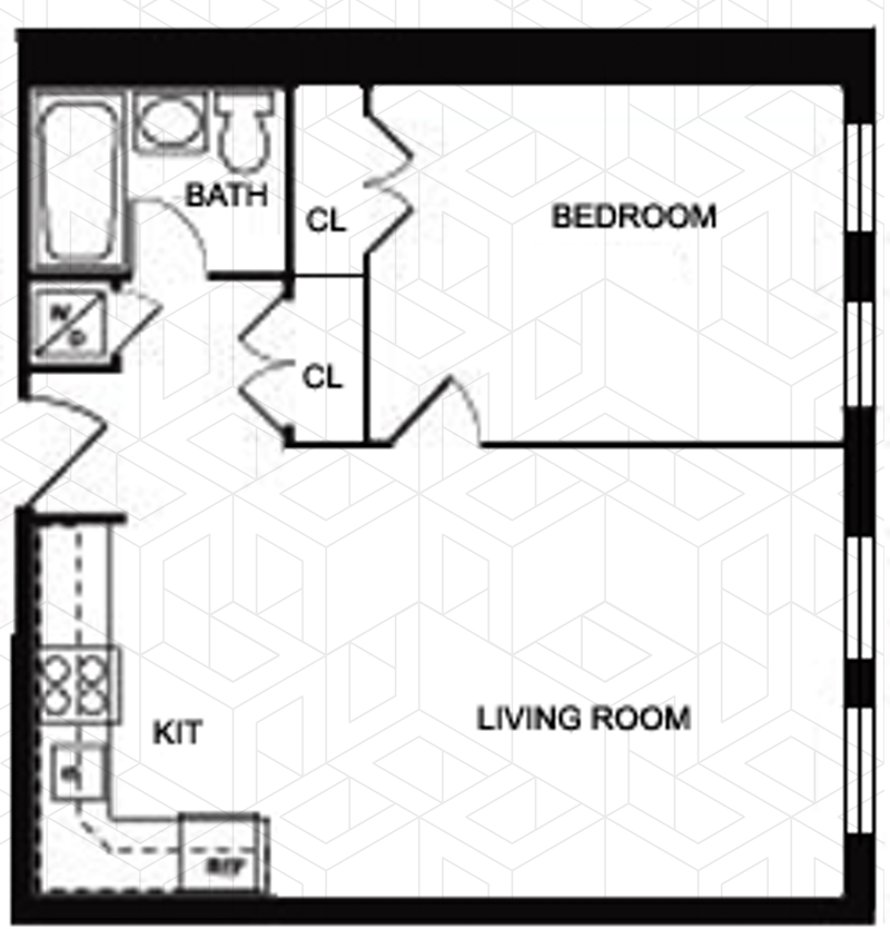 Floorplan for 35 Essex Street, 4D