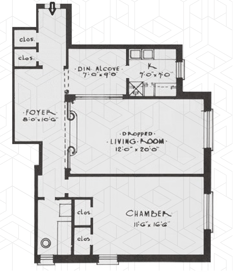 Floorplan for 35 -54 83rd Street
