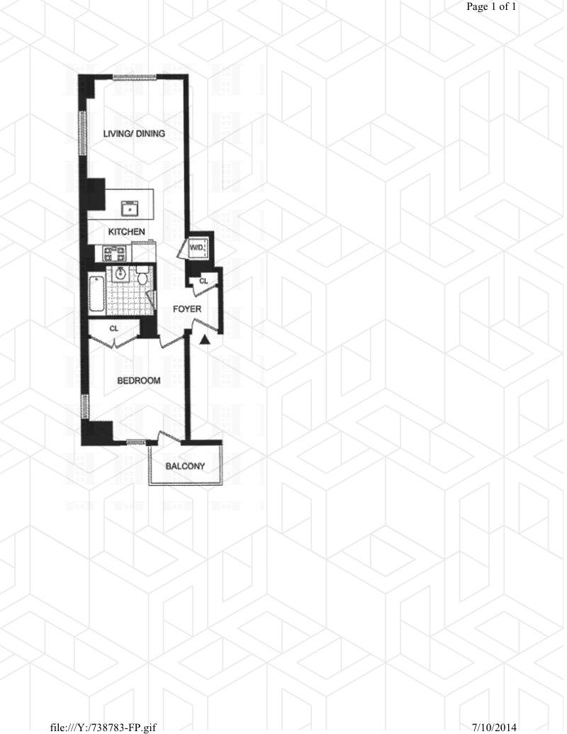 Floorplan for 250 East 49th Street, 8A
