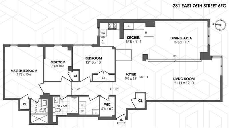 Floorplan for 231 East 76th Street, 6FG