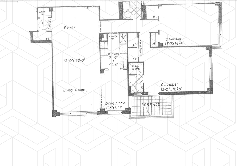 Floorplan for 3515 Henry Hudson Parkway, 9D