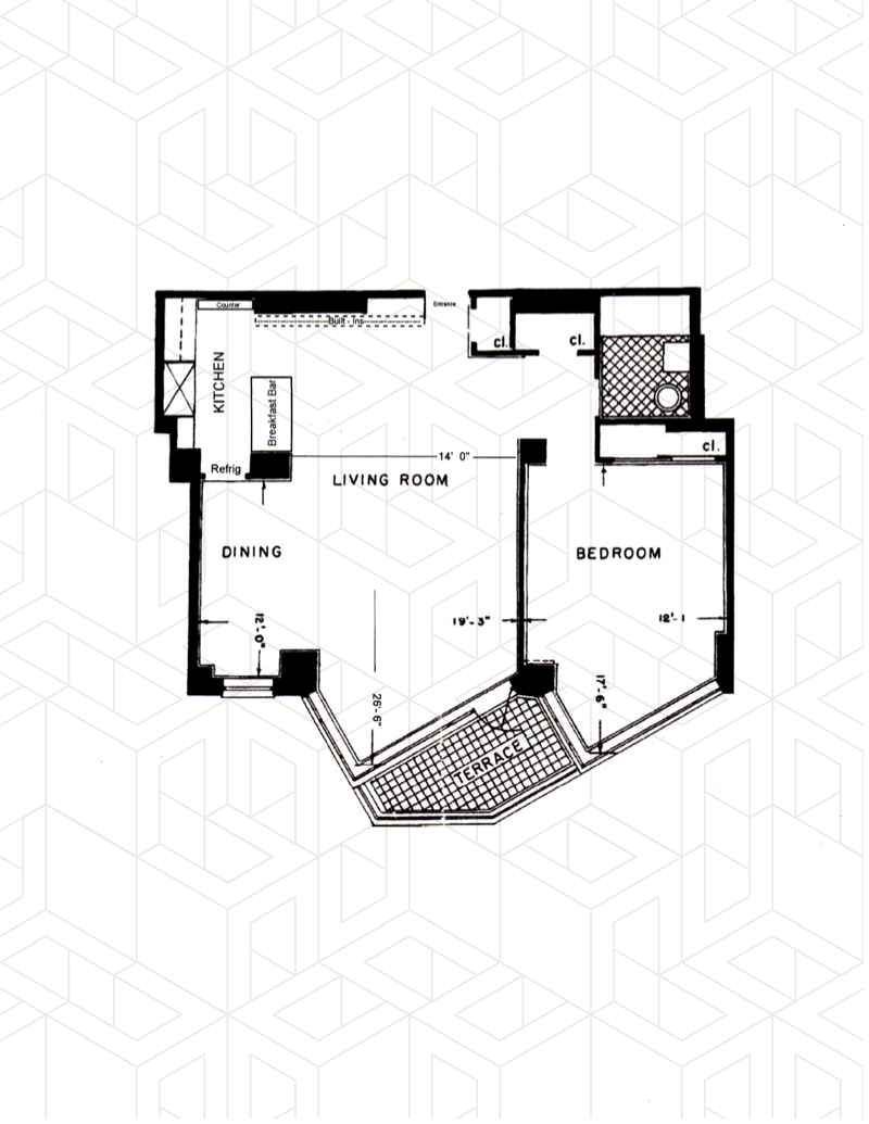 Floorplan for 60 Sutton Place South, 6MN