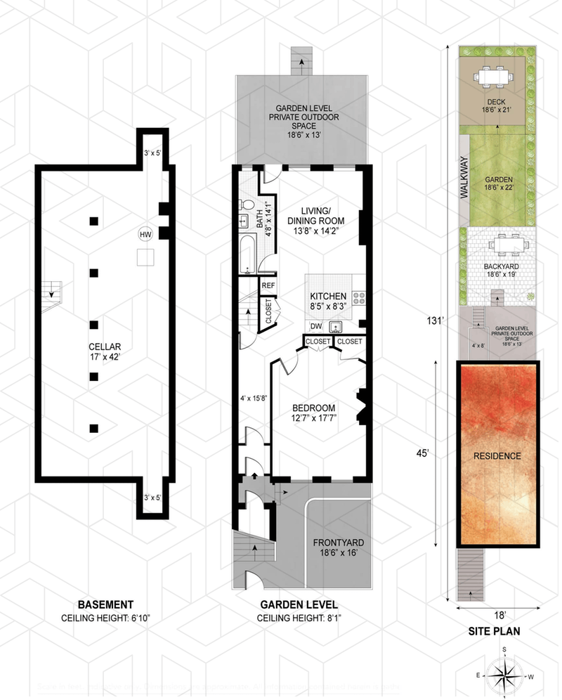 Floorplan for 302 Prospect Place, 1