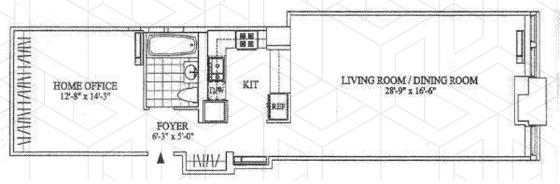 Floorplan for 252 Seventh Avenue, 8L