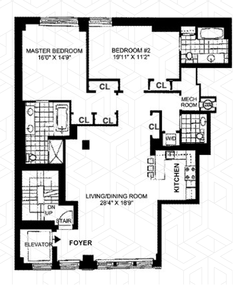 Floorplan for 221 Centre Street, 9B