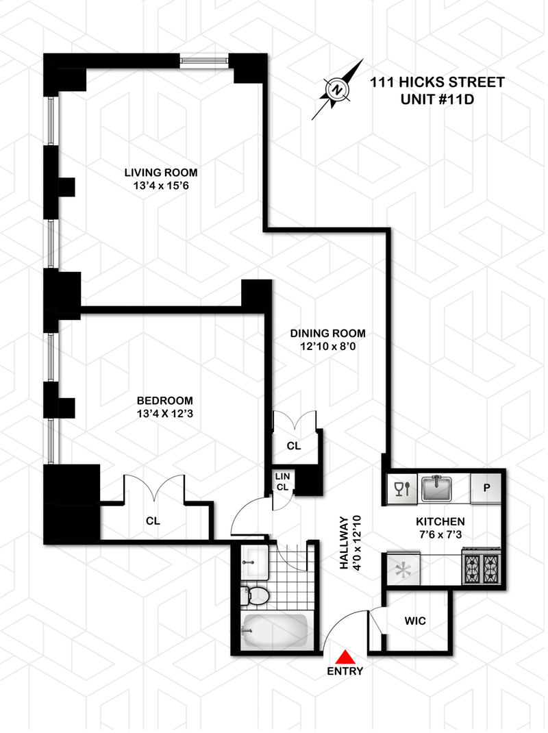 Floorplan for 111 Hicks Street