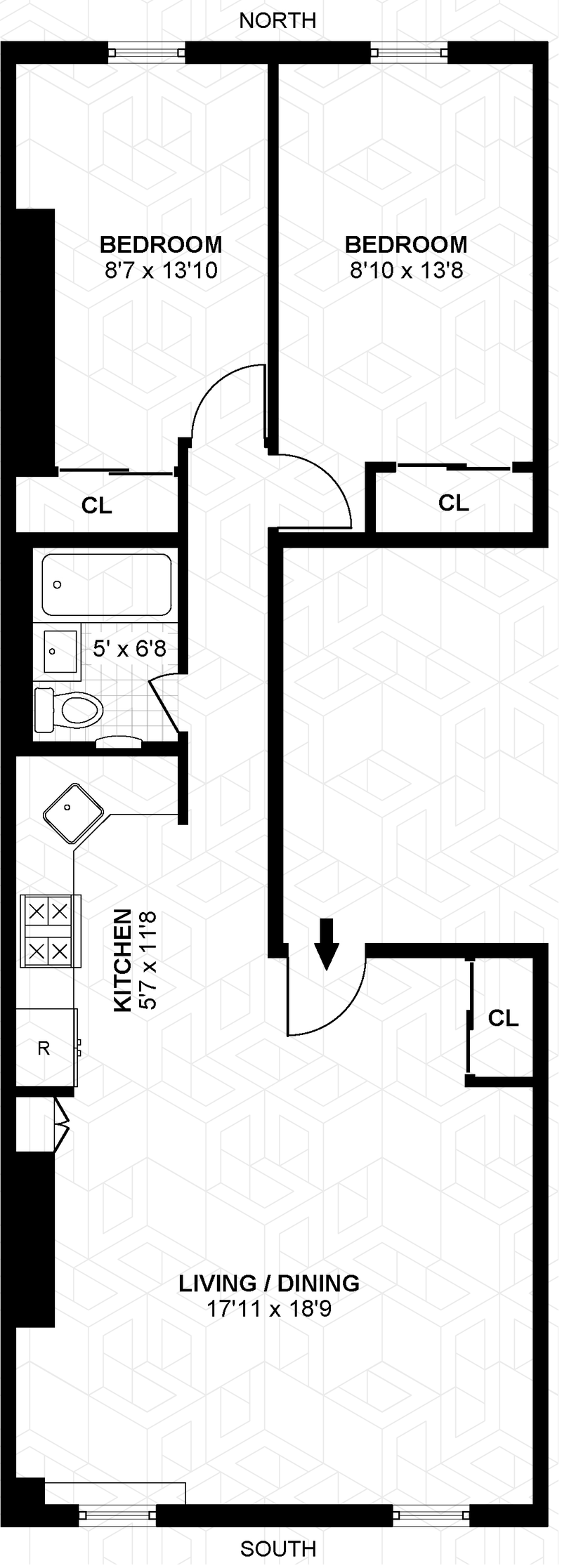 Floorplan for 215 West 139th Street, 2