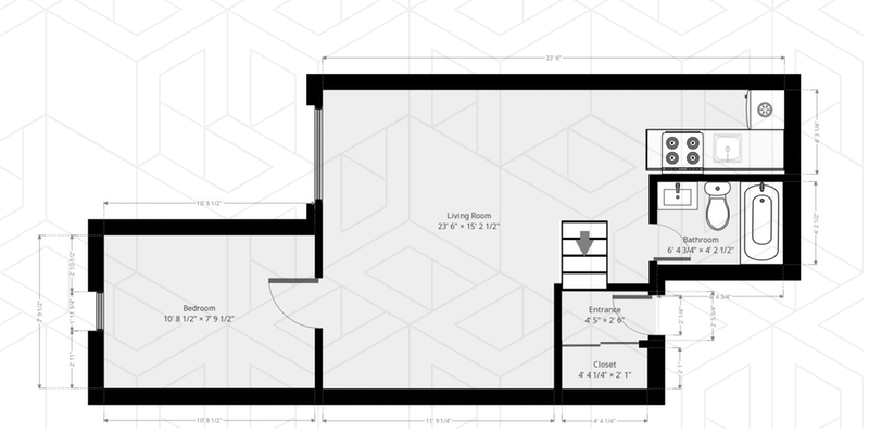 Floorplan for 59 West 83rd Street, 1R