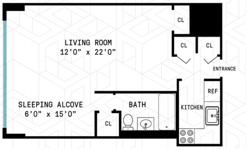 Floorplan for 120 East 90th Street, 9F