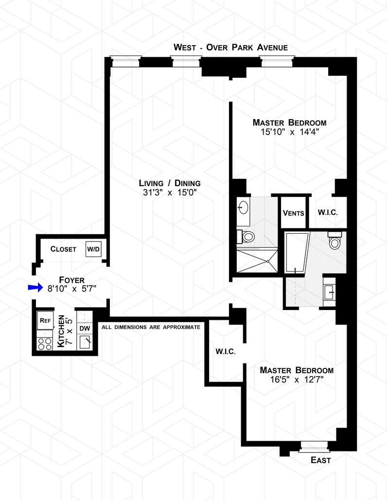 Floorplan for 465 Park Avenue, 6A