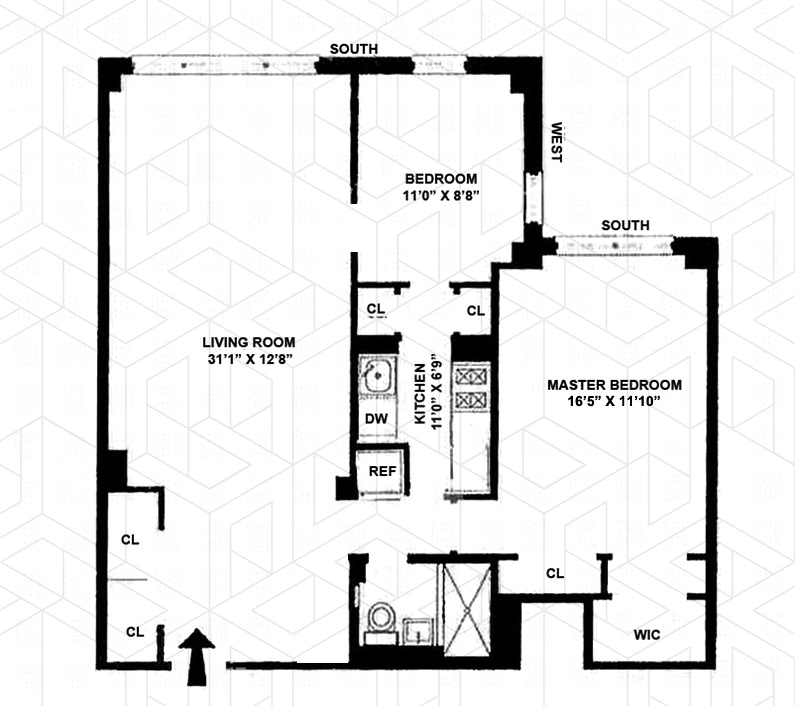 Floorplan for 425 East 79th Street, 11J