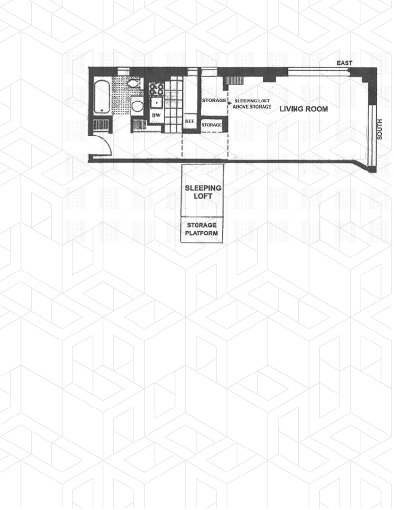 Floorplan for 310 East 23rd Street, 6E