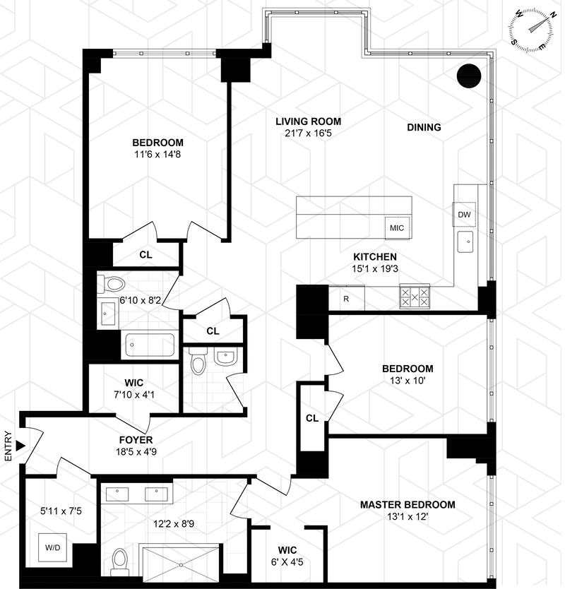 Floorplan for 1100 Maxwell Lane, 233