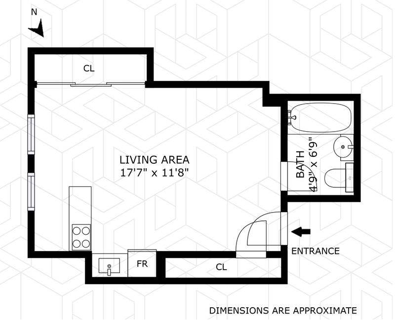 Floorplan for 5 Tudor City Place, A16