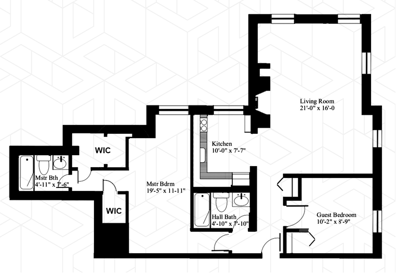 Floorplan for 101 West 81st Street, 501
