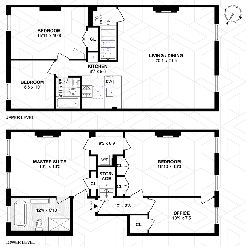 Floorplan for 183 Washington Park, DUPLEX2