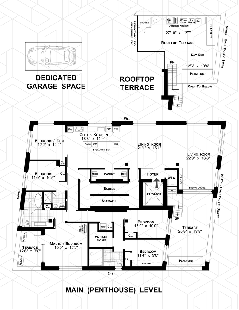 Floorplan for 210 Pacific Street, PH
