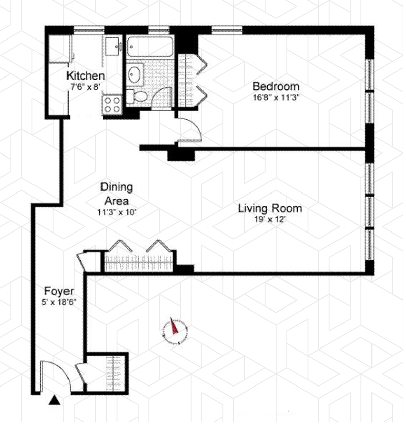 Floorplan for 37 -31 73rd Street, 3P