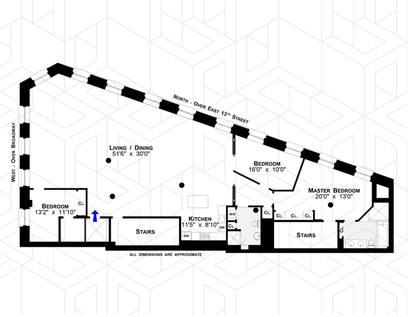 Floorplan for 840 Broadway, 7FLR