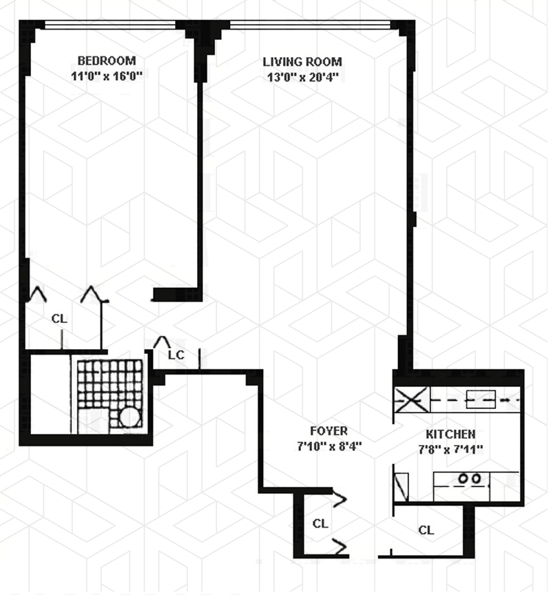 Floorplan for 435 East 65th Street, 7A