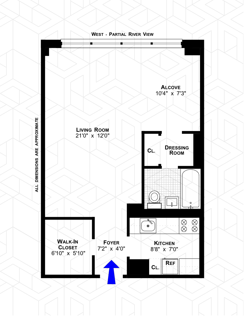Floorplan for 165 West End Avenue, 22C