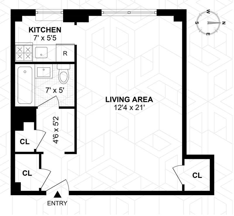Floorplan for 270 Jay Street, 15B
