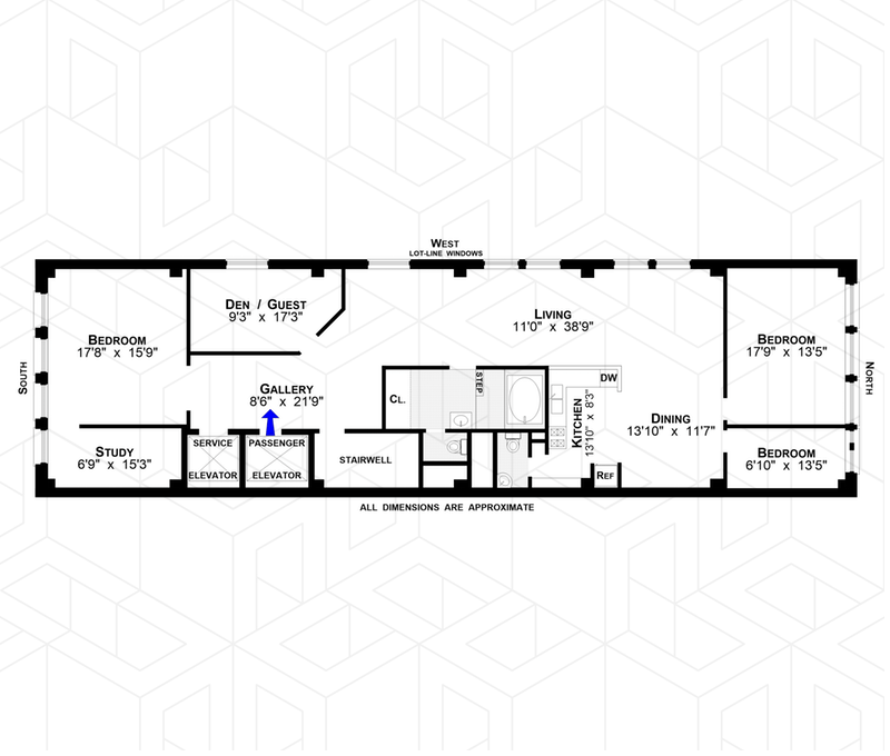 Floorplan for 55 East 11th Street, 10