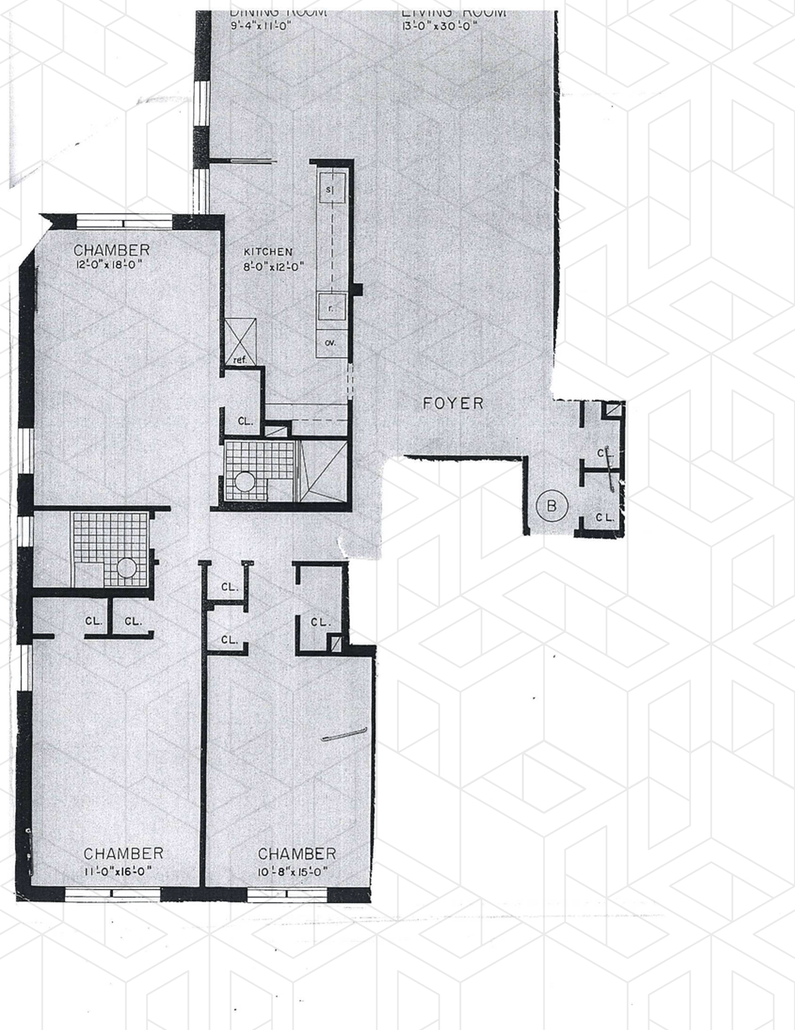 Floorplan for 679 West 239th Street, 6B