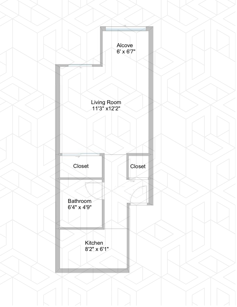 Floorplan for 313 East 84th Street, 3C