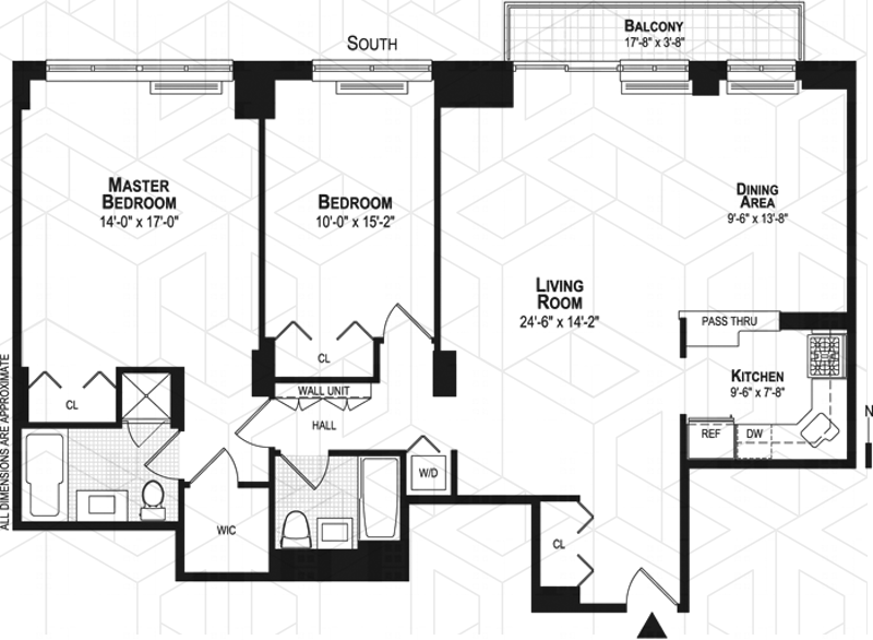 Floorplan for 22 West 15th Street, 18D