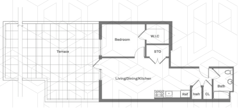Floorplan for 977 Manhattan Avenue, 2B