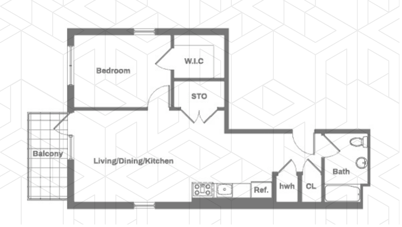 Floorplan for 977 Manhattan Avenue, 5B