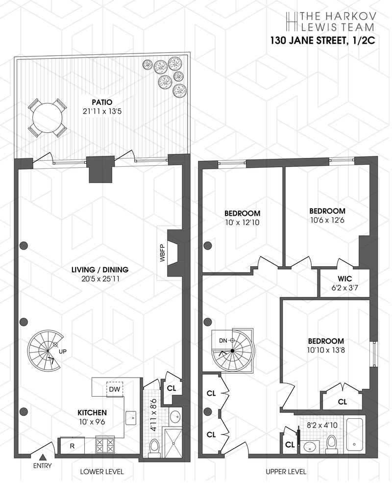 Floorplan for 130 Jane Street, 1/2C