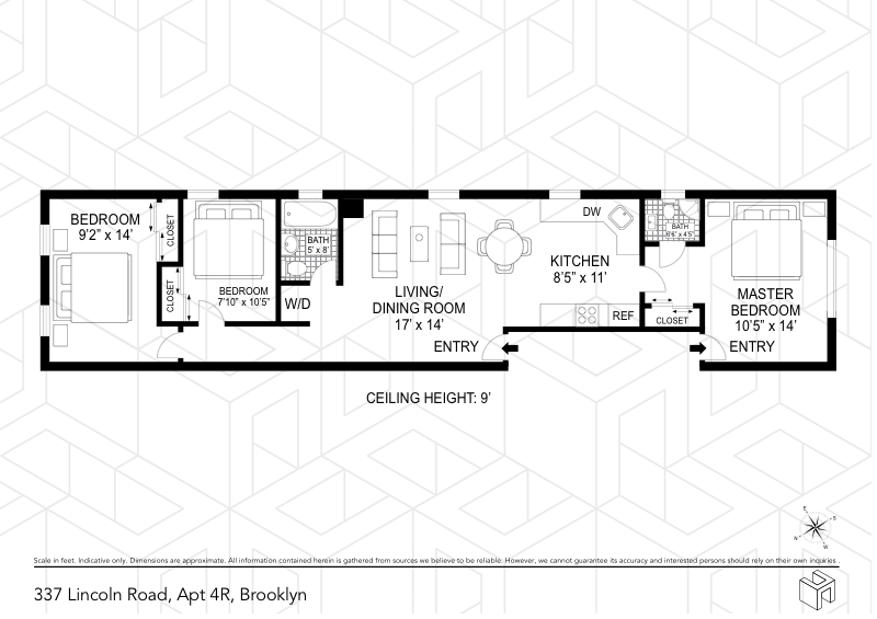 Floorplan for 337 Lincoln Road
