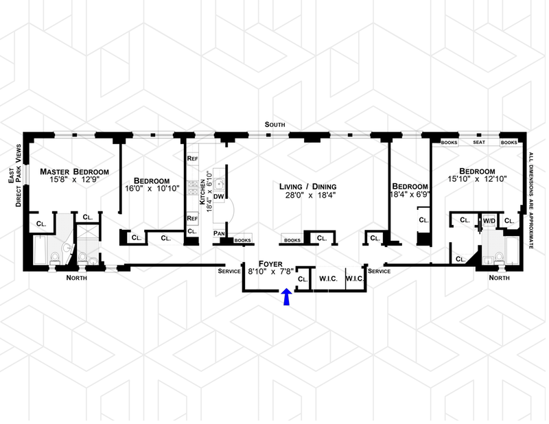 Floorplan for 6 -16 W 77th St, 10CD