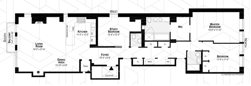Floorplan for 140 West 124th Street, 5B