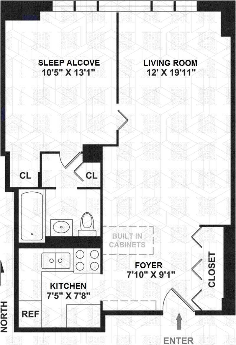 Floorplan for 165 West 66th Street, 3P