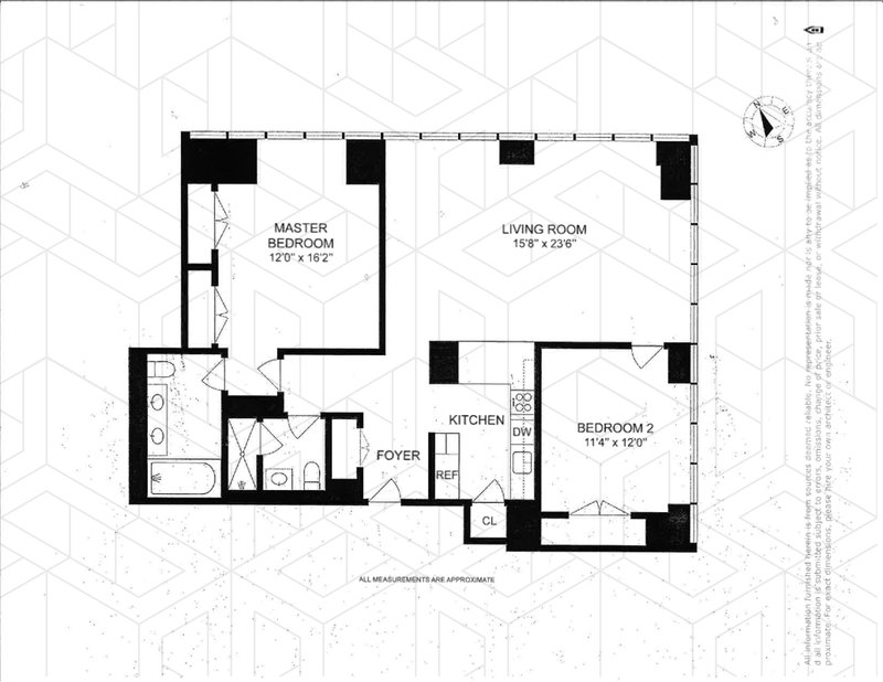 Floorplan for 350 West 42nd Street, 47D