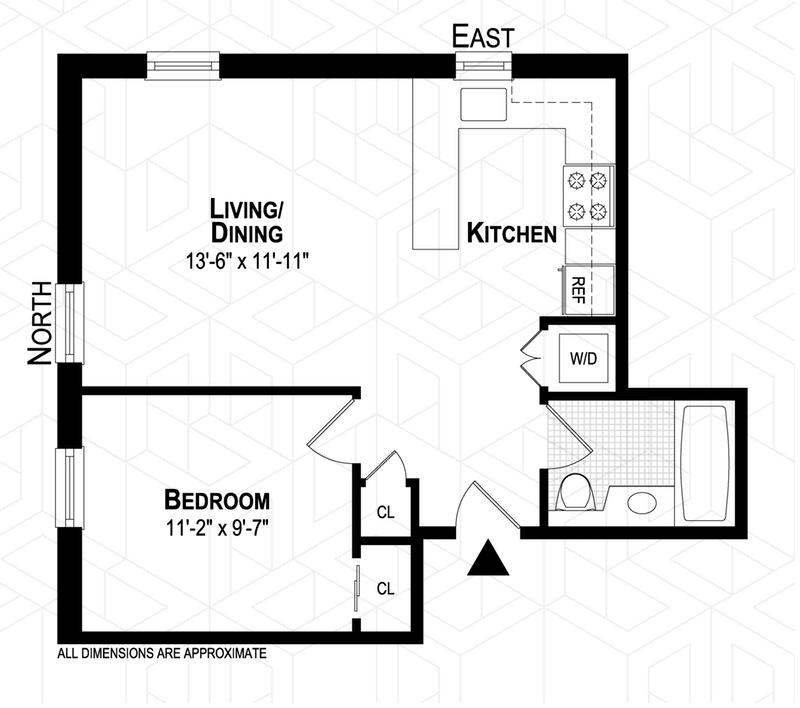 Floorplan for 479 West 152nd Street, 1D