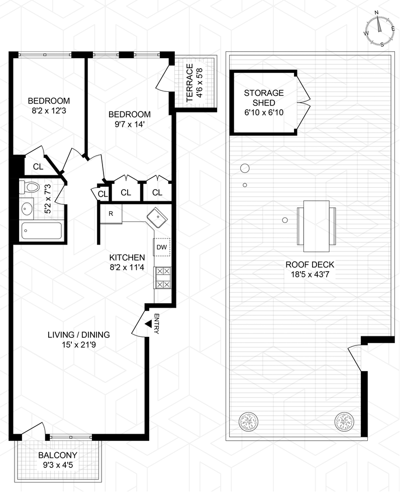 Floorplan for 593 17th Street, 3L