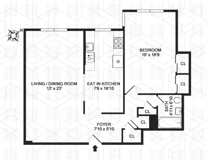 Floorplan for 100 Overlook Terrace, 617