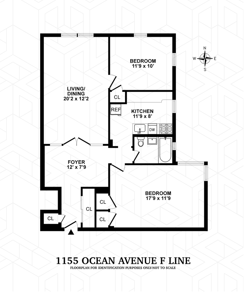 Floorplan for 1155 Ocean Avenue, 1F