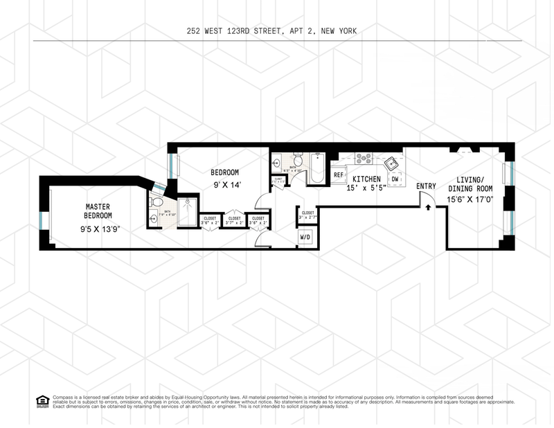 Floorplan for 252 West 123rd Street 2ndfloor