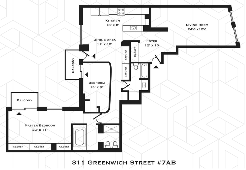 Floorplan for 311 Greenwich Street