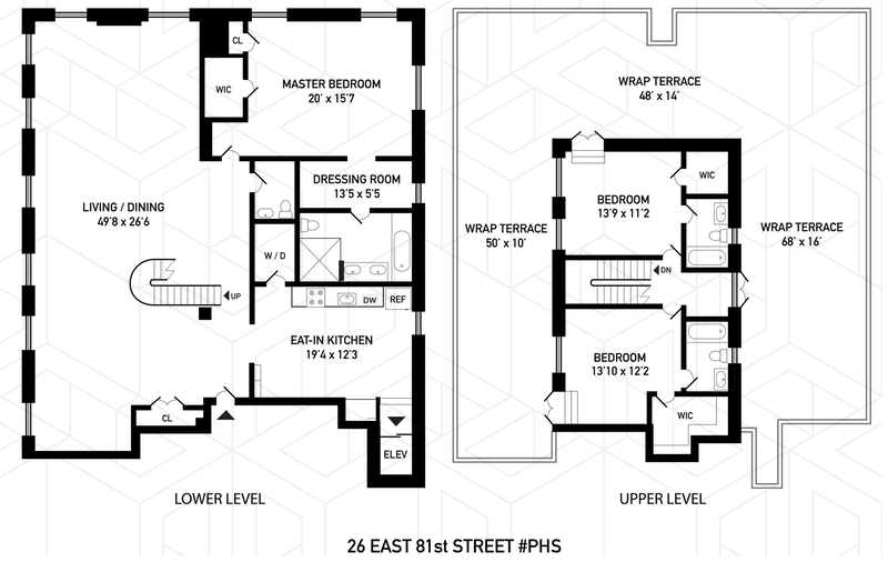 Floorplan for 26 East 81st Street, PHS