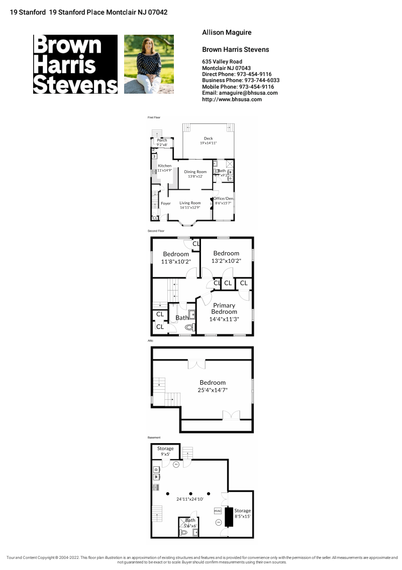 Floorplan for 19 Stanford Place