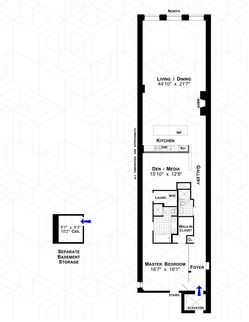 Floorplan for 129 Duane Street