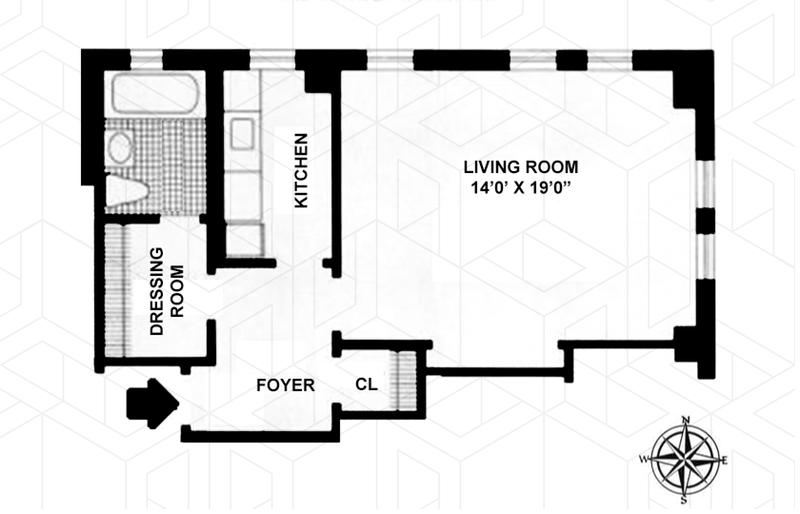 Floorplan for 405 West 23rd Street